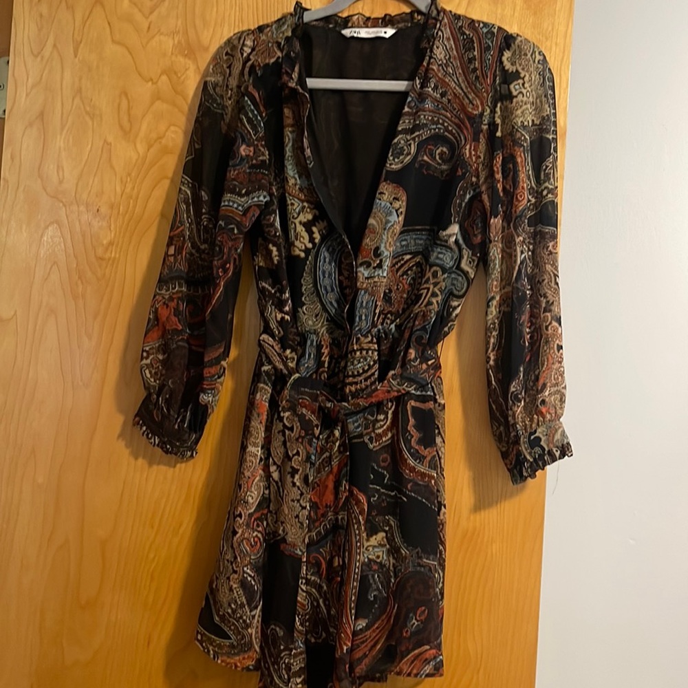 Zara Paisley Print Dress